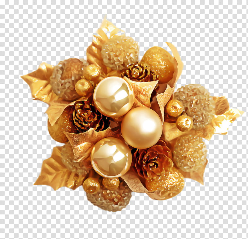 brooch jewellery pearl bouquet flower, Plant, Gold, Gemstone, Metal transparent background PNG clipart