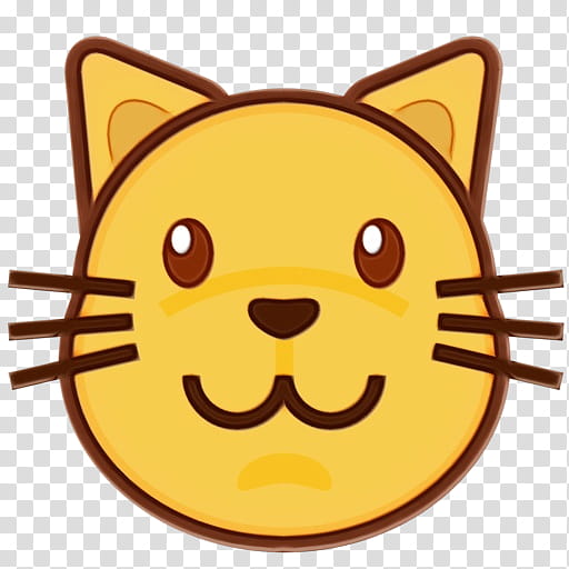 Smiley Face, Cat, Kitten, Cuteness, Cartoon, Silhouette, Emoji, Emoticon transparent background PNG clipart