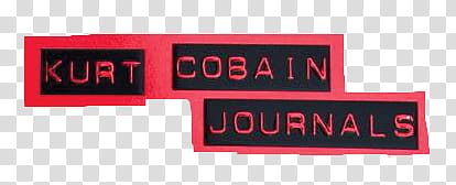 Kurt Cobain Journal Files transparent background PNG clipart