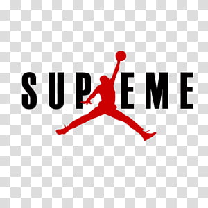 Red and white Supreme shoe illustration, Supreme Sticker Adidas Yeezy,  Supreme transparent background PNG clipart