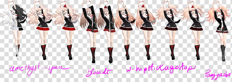 Junko Enoshima sprite animation | Drawing reference poses, Greenscreen,  Danganronpa characters