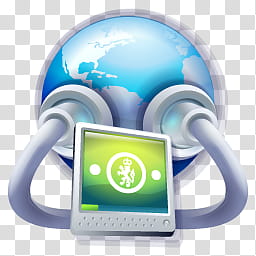 Assembly Line Computer V, earth and monitor logo transparent background PNG clipart