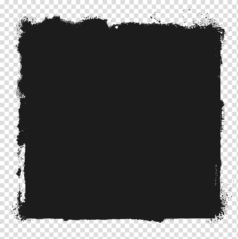 Grunge Frames, black color transparent background PNG clipart