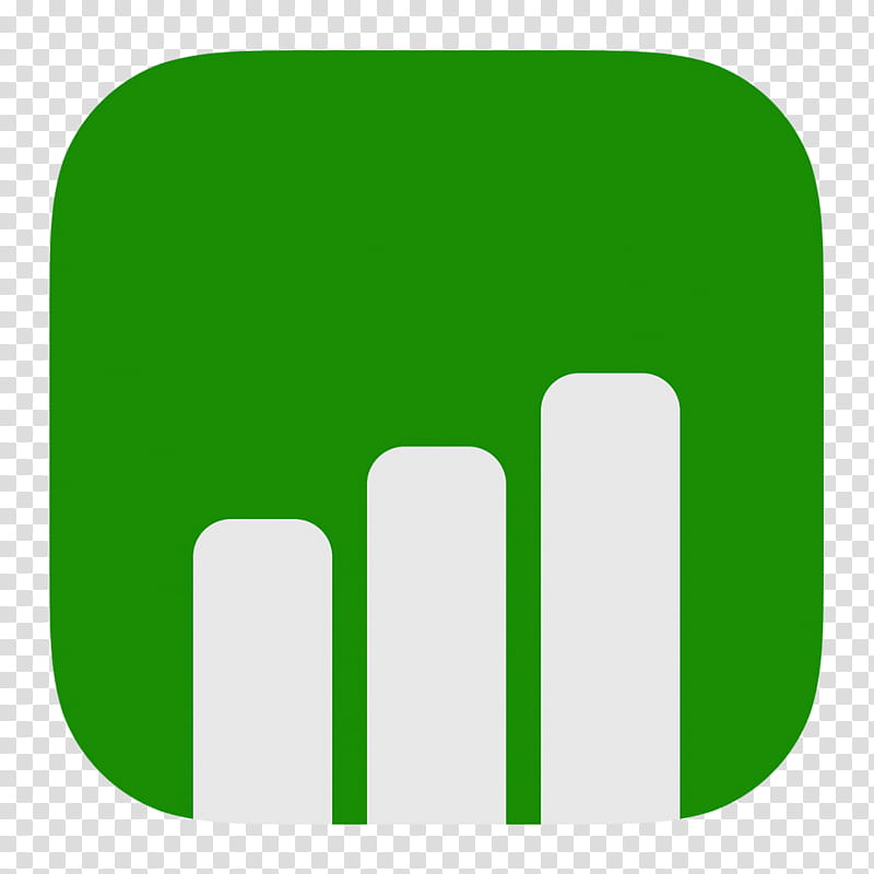 iWork Flat iOS  Style Icon , Numbers icon, green and white graph illustration transparent background PNG clipart