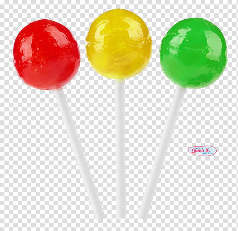 Candy Render , three flavored lollipops transparent background PNG clipart