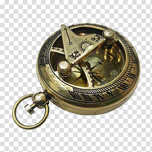 Pirates, round silver-colored navigation compass transparent background PNG clipart