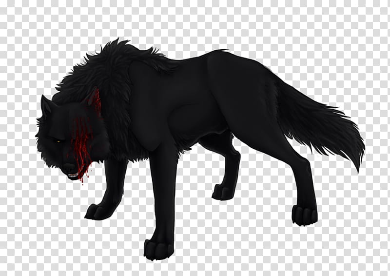 Aaron Black Wolf transparent background PNG clipart