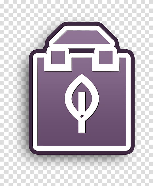 Recycled bag icon Sustainable Energy icon, Purple, Violet, Logo, Symbol, Sign, Magenta transparent background PNG clipart