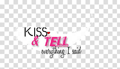 Kiss And Tell  transparent background PNG clipart