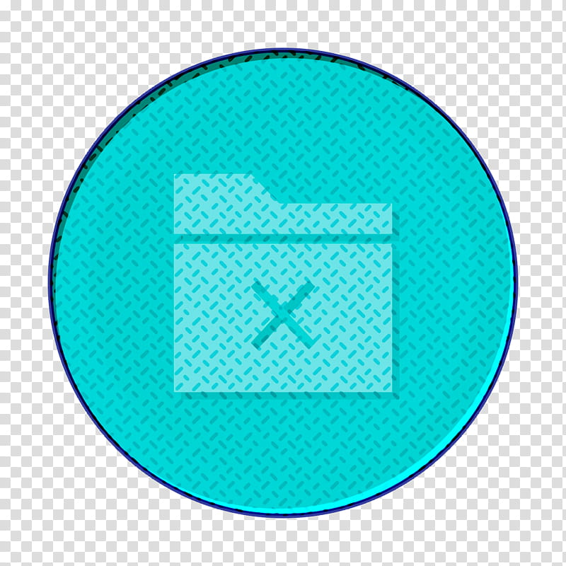 data icon delete icon files icon, Folder Icon, Remove Icon, Aqua, Turquoise, Blue, Teal, Line transparent background PNG clipart