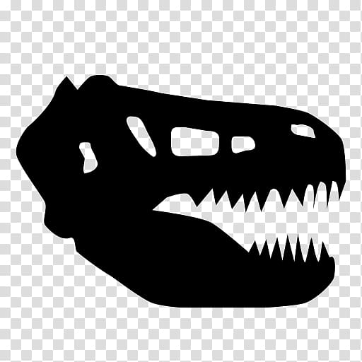 Skull Logo, Dinosaur, Dongguan, Web Banner, Black White M, Jurassic, Jaw, Tyrannosaurus transparent background PNG clipart