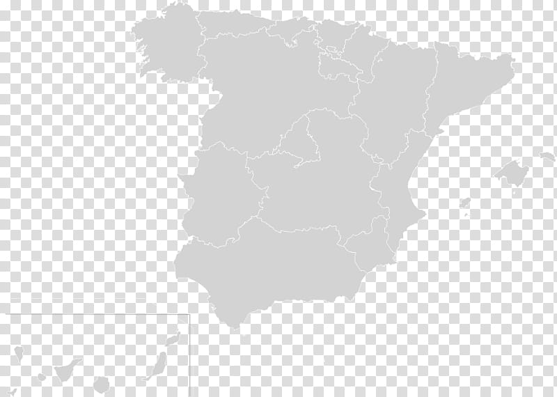 Mountain, Spain, Map, World Map, White, Black And White transparent background PNG clipart
