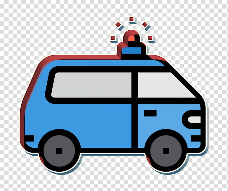 Car icon Ambulance icon Transportation icon, Police Car, Vehicle, Cartoon, Van, Law Enforcement, Model Car, Emergency Vehicle transparent background PNG clipart