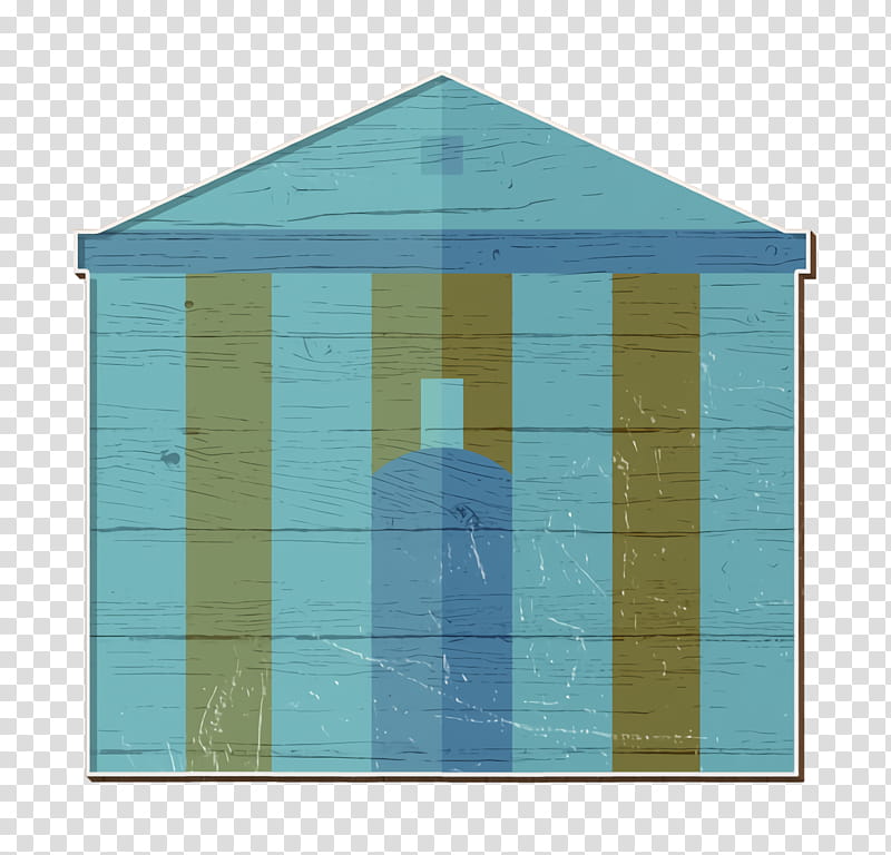 Town icon Urban Building icon Town hall icon, Blue, Turquoise, Shed, Architecture, Rectangle, Facade, Roof transparent background PNG clipart