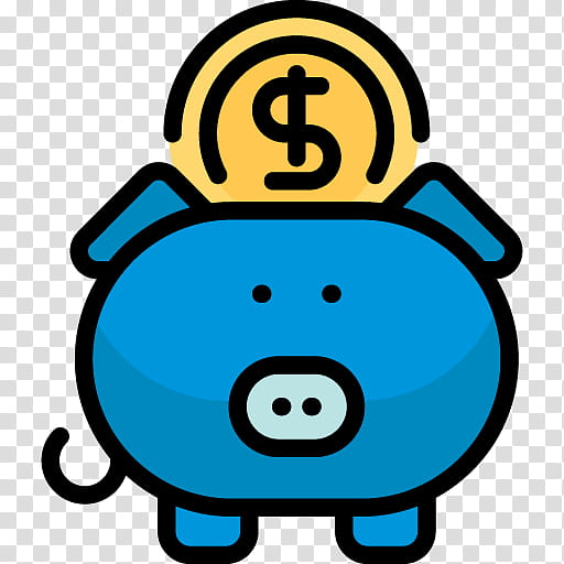 Piggy Bank, Money, Finance, Cartoon, Saving, Smile, Happiness, Snout transparent background PNG clipart