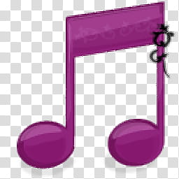 purple musical note icon transparent background PNG clipart