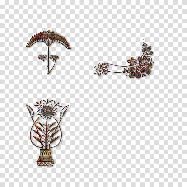 Silver, Earring, Ornament, Art Nouveau, Lace, Earrings, Jewellery, Plant transparent background PNG clipart