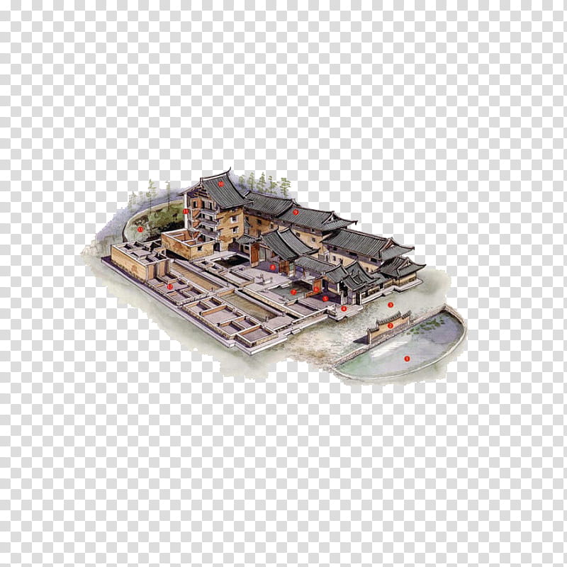 Chinese Architecture, Chinese castle transparent background PNG clipart