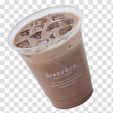 cup of Bread & Co. iced coffee transparent background PNG clipart