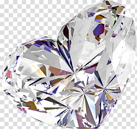 Diamonds Gems, heart-cut clear gemstone transparent background PNG clipart