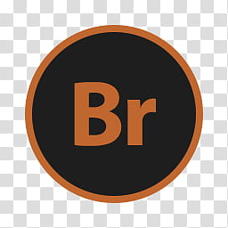 Circular Icon Set, Bridge, black and brown Adobe Bridge logo transparent background PNG clipart