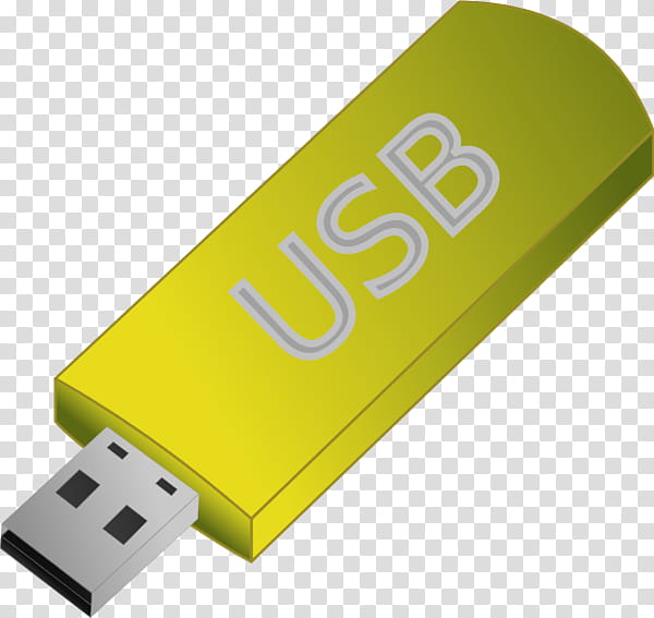 Usb Flash Drives Yellow, Disk Storage, Flash Memory, Hard Drives, Floppy Disk, Computer Data Storage, External Storage, Technology transparent background PNG clipart