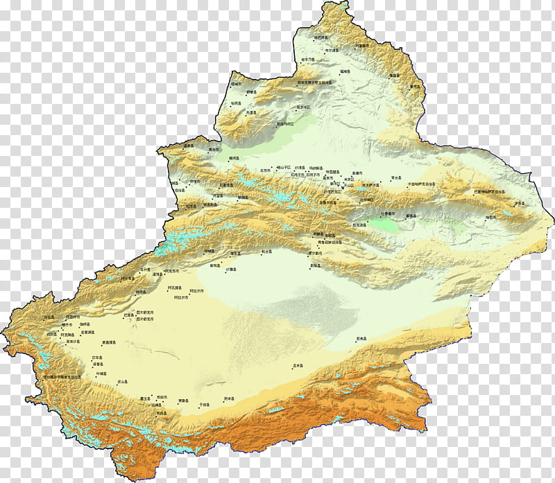 China, Ili Kazakh Autonomous Prefecture, Dzungaria, Map, Xinjiang, Water Resources transparent background PNG clipart