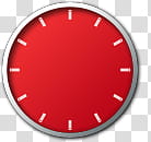 Vista Rainbar V English, red and gray clock illustration transparent background PNG clipart