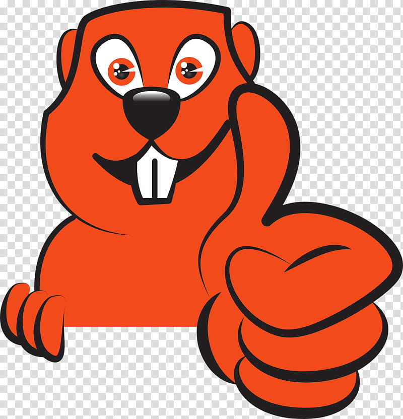 Animal, Thumb Signal, Drawing, Cartoon, Animation, Mascot, Red, Orange transparent background PNG clipart