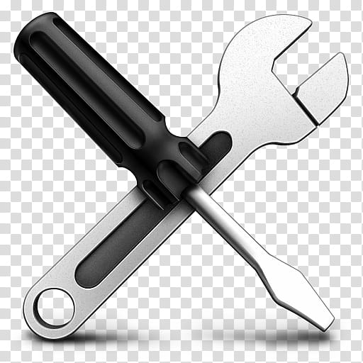 gray screw driver and wrench illustration transparent background PNG clipart