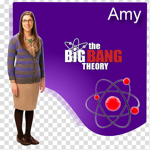 The Big Bang Theory Set , Amy  icon transparent background PNG clipart