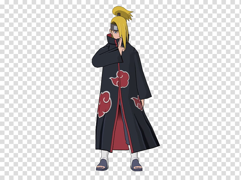 Deidara , Naruto's Deydara from Akatsuki illustration transparent  background PNG clipart