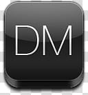 D Dark Icon , DM transparent background PNG clipart