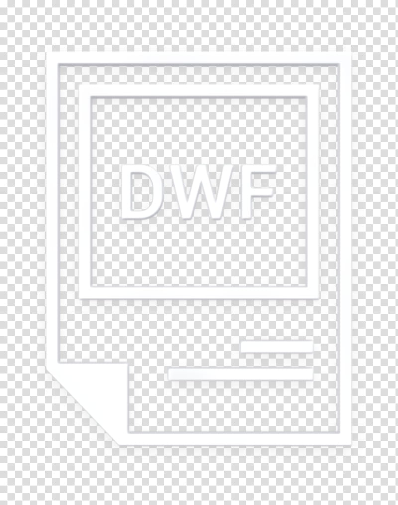 dwf icon extension icon file icon, File Format Icon, Text, Black, Line, Logo, Rectangle, Blackandwhite transparent background PNG clipart