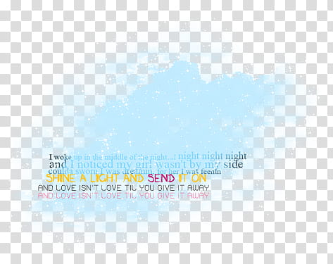 gifts , blue powder sand with text transparent background PNG clipart