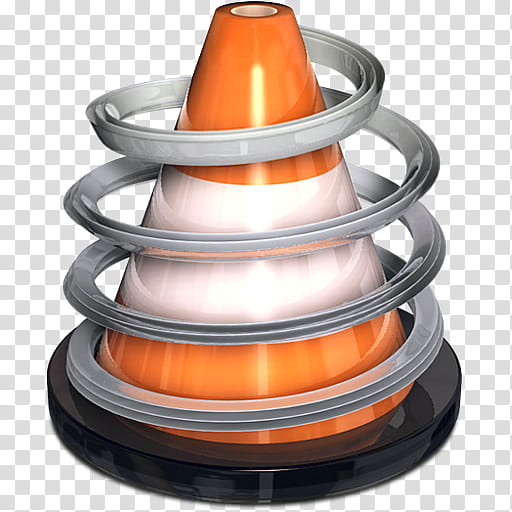VLC , orange and gray street cone transparent background PNG clipart