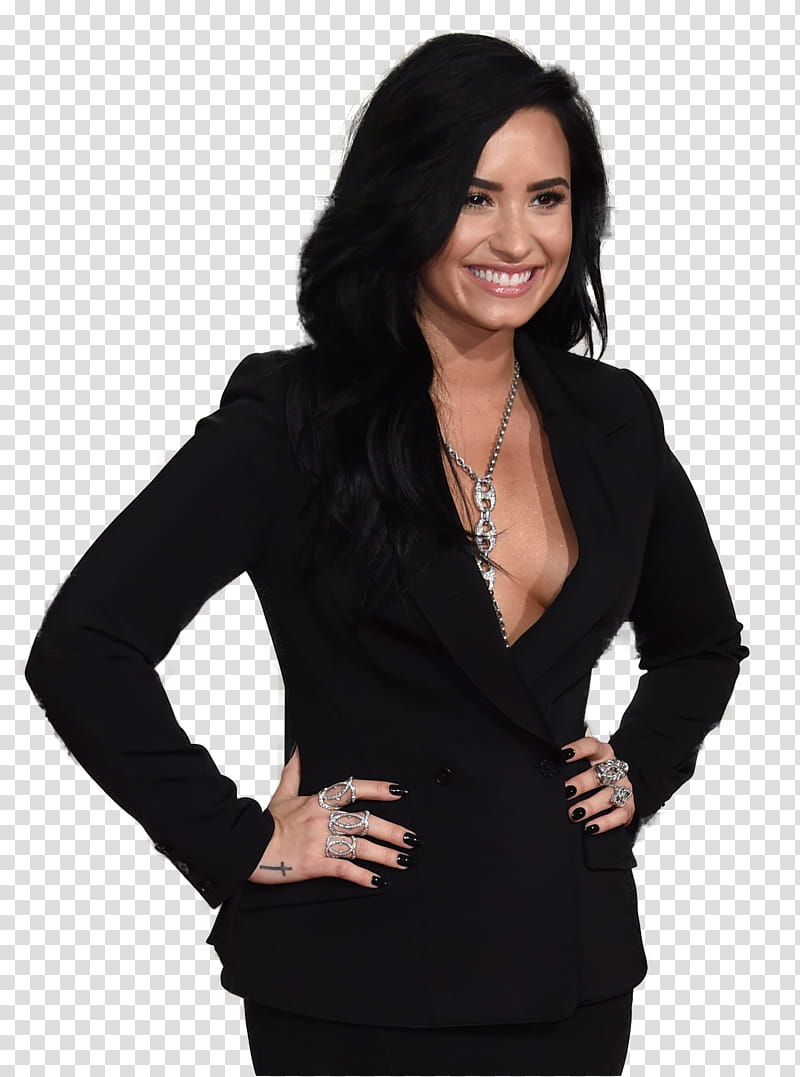 Demi Lovato th Grammy Awards ,  transparent background PNG clipart
