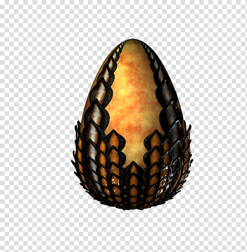 E S Dragon Eggs II, black and orange faberge egg transparent background PNG clipart