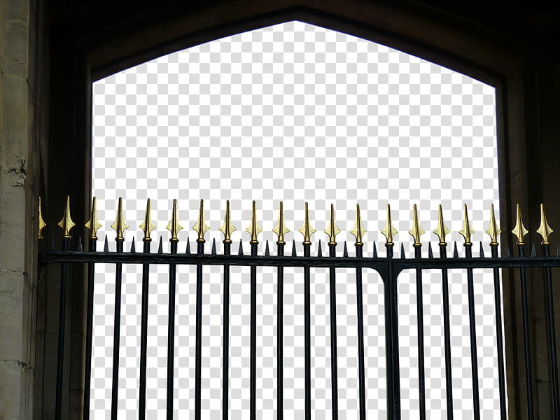 Hensgrej  Watchers , yellow metal gate finials transparent background PNG clipart