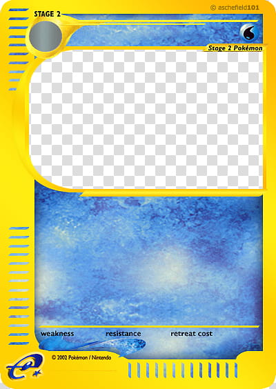 Original e Card Blank , Pokemon trading card transparent background PNG clipart