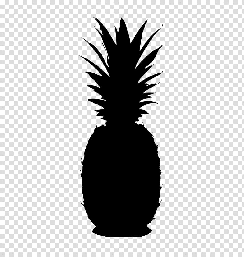 Palm Trees, Silhouette, Pineapple, Black, Ananas, Fruit, Plant transparent background PNG clipart