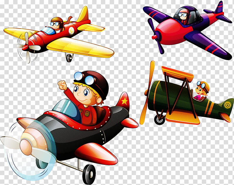 airplane aircraft propeller vehicle, Cartoon, Biplane, General Aviation, Propellerdriven Aircraft transparent background PNG clipart