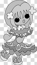 The icons of cute girls in cute dress, himawari-girl- transparent background PNG clipart