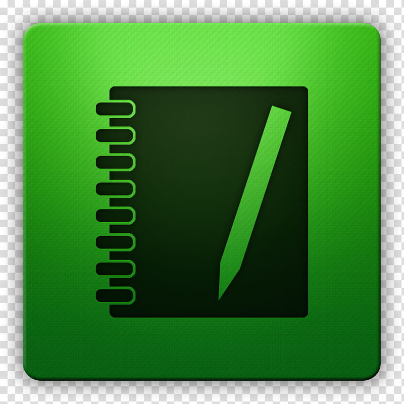 clean HD Icon II, Notepad_green, green notebook and pen file icon transparent background PNG clipart