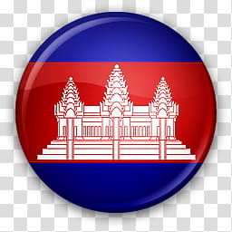 Flag Icons Asia, Cambodia transparent background PNG clipart
