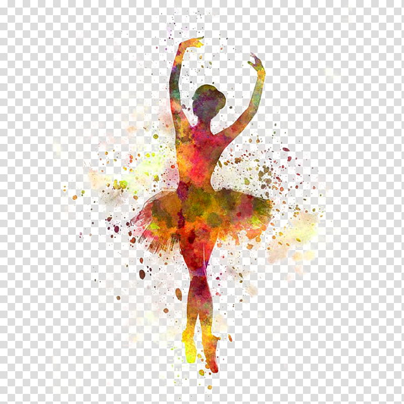 Girl, Dance, Ballet, Ballet Dancer, Watercolor Painting, Dance Move, Hiphop Dance, Jumping transparent background PNG clipart