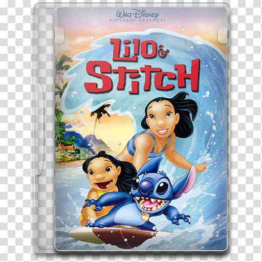 Movie Icon Mega , Lilo & Stitch, Walt Disney's Lilo & Stitch DVD case icon transparent background PNG clipart