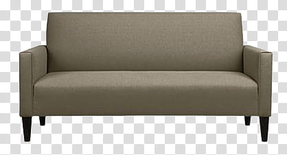 Sofa, gray fabric sofa transparent background PNG clipart
