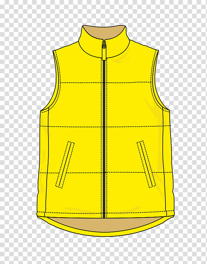 Line Clothing, Sleeve, Sportswear, Yellow, Outerwear, Vest transparent background PNG clipart