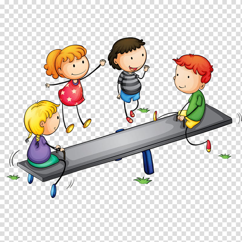 Playground, Child, Park, See Saws, Cartoon, Line, Area, Recreation transparent background PNG clipart